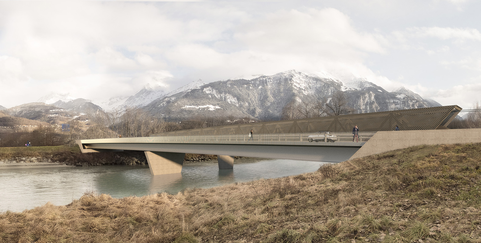 concours d'ingénierie pour la construction d'un pont ferroviaire et d'un pont routier, St-Triphon - 2017 - cheseauxrey sàrl